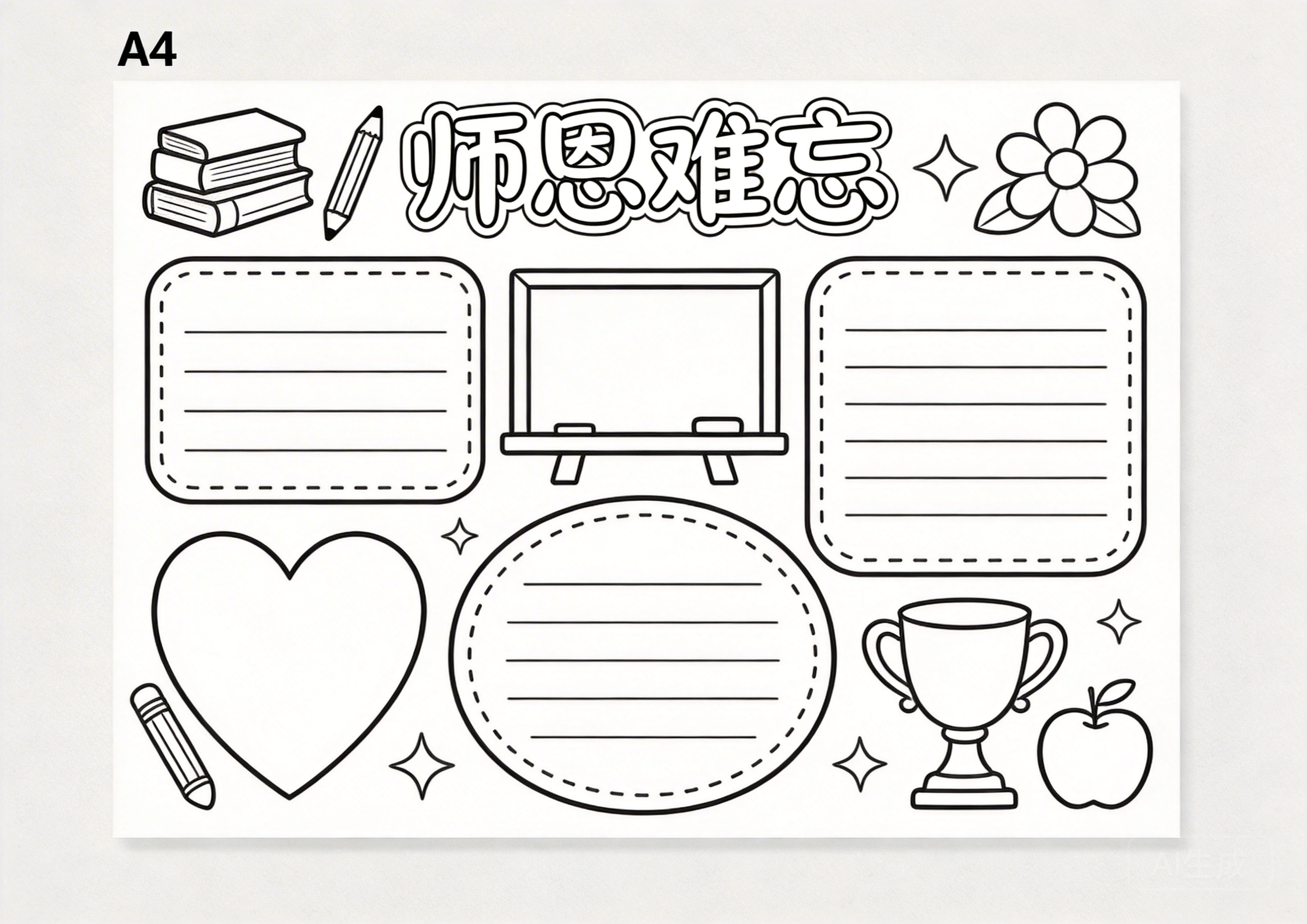 教师节手抄报模板