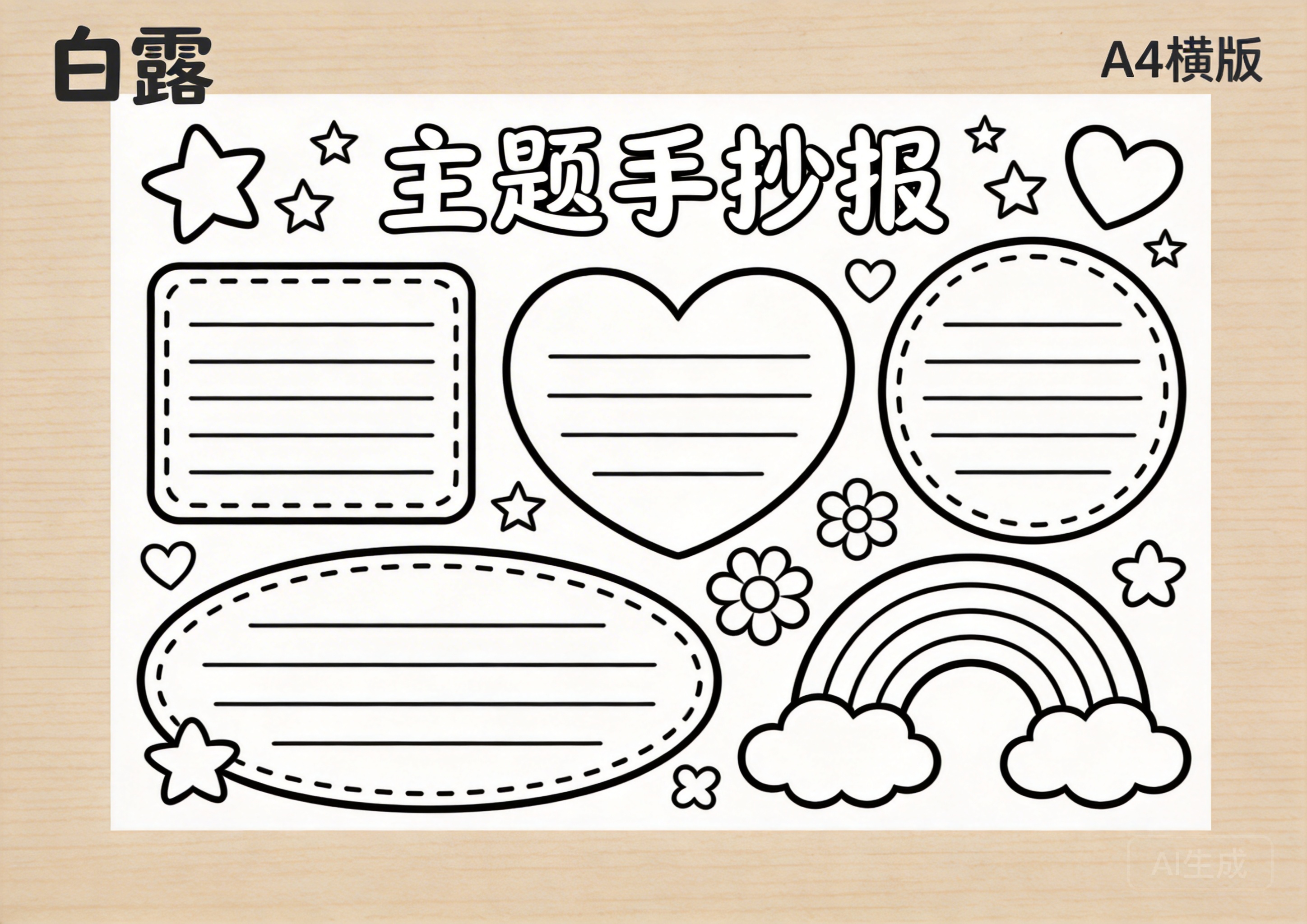 白露手抄报模板