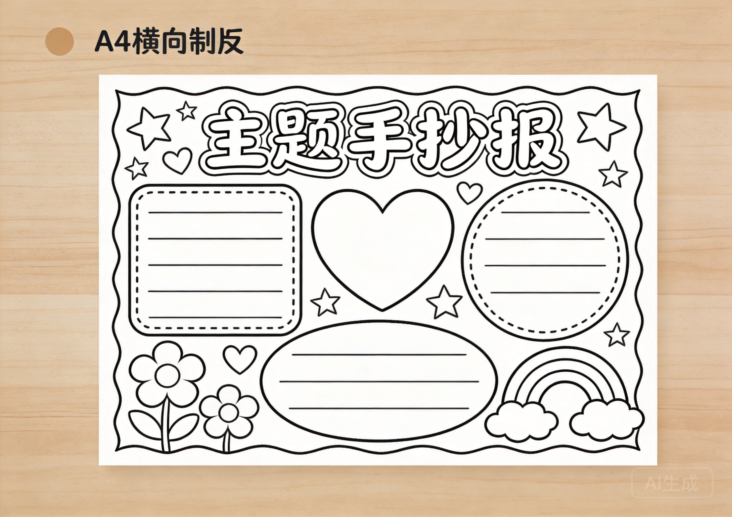重阳节手抄报模板